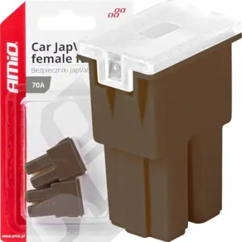 Siguresë automatike AMiO 03393 JapVal PAL, 70A, paketim 2 copë, kafe