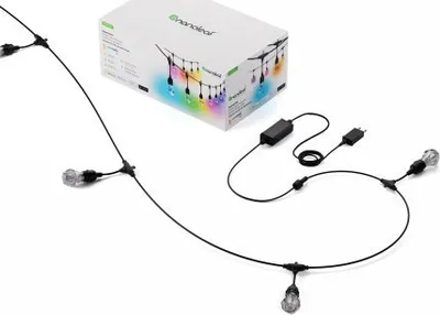 Dritë varëse smart Nanoleaf Essentials Matter, LED shumëngjyrëshe, 30 m, rezistente ndaj ujit - 1