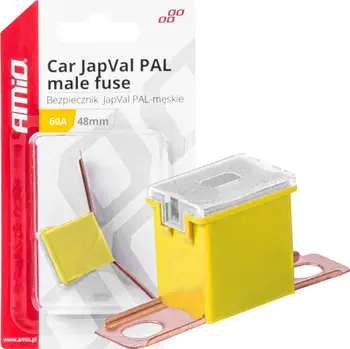 Siguresë automatike AMiO 03421 JapVal PAL, 60A, 48mm, e verdhë