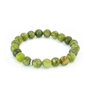 Byzylyk dore me rruaza Beneto Jadeite MINK133/17, i gjelbërt