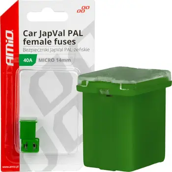 Siguresë automatike AMiO 03454 Fuse, 40A, JapVal PAL Micro, e gjelbër