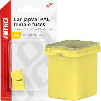 Siguresë automatike AMiO 03456, 60A JapVal PAL, micro, e verdhë