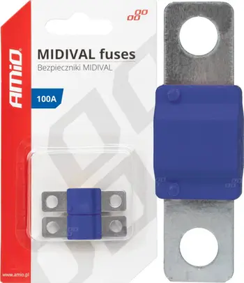 Siguresë automatike AMiO 03479 MIDIVAL, 100A, blu