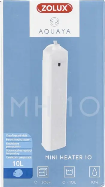 Ngrohës akuariumi Zolux AQUAYA Mini Heater, 10W, për 0-10L, i bardhë