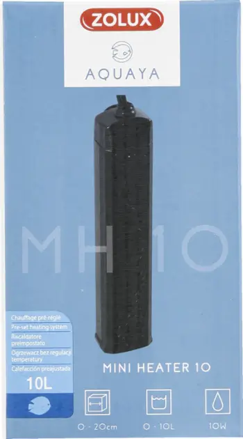 Ngrohës akuariumi ZOLUX AQUAYA Mini Heater 10W, për 0 10L, i zi