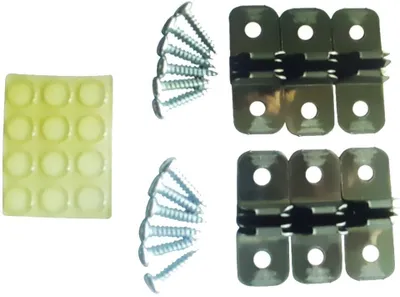 Set montimi DuoFix për rafte, për 4 deri 6 dërrasa, çelik inoks - 1