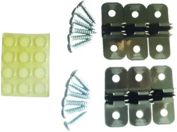 Set montimi DuoFix për rafte, për 4 deri 6 dërrasa, çelik inoks