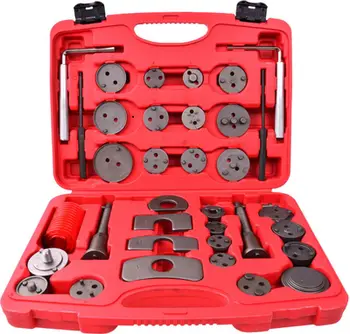 Set veglash GEKO G02542, për rikthim pistoni frenash, shumëpjesësh, në kuti plastike të kuqe