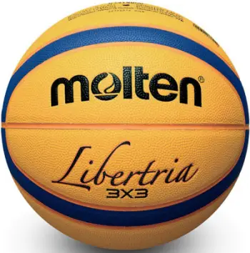Top basketbolli Molten B33T2000, outdoor 3x3, madhësia 6, i verdhë dhe blu