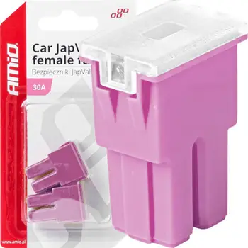 Siguresë automobilistike AMiO 03389, 30A JapVal PAL, set 2 copë, magenta