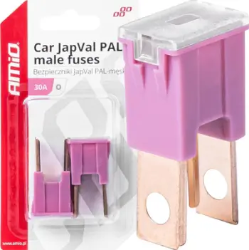 Siguresë automobilistike AMiO 03397, 30A, set 2 copë, magenta