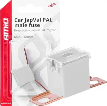 Siguresë automobilistike AMiO 03425, 120A JapVal PAL, 48mm, e bardhë