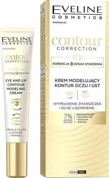 Krem konturi Eveline Cosmetics Contour Correction, lifting, për sy dhe buzë, 20 ml