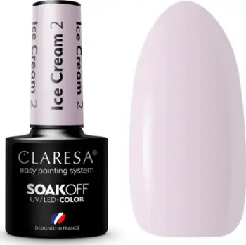 Llaku xhel për thonj Claresa SoakOff Ice Cream Shade 2, 5 g, UV LED