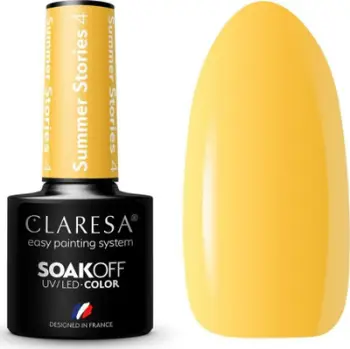 Llaku xhel për thonj Claresa SoakOff Summer Stories, 5 g, UV LED, ngjyra 4