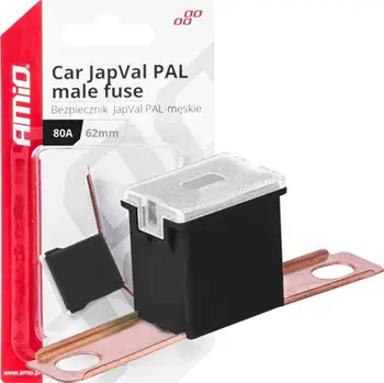 Siguresë automobilistike AMiO 03432, 80A JapVal PAL, 62mm, e zezë