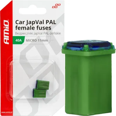 Siguresë automobilistike AMiO 03461, 40A, JapVal PAL Micro, e gjelbër - 1