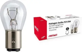 Llamba auto AMiO 01488 P21/5W, 12V, BAY15D, e tejdukshme