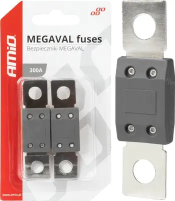 Siguresë automobilistike AMiO 03470 MEGAVAL, 300A, set 2 copë, gri