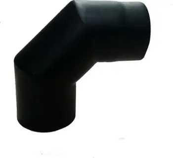 Bojë 90° për oxhak WADEX Flue Elbow 90/180, metal, 2.4kg, gri