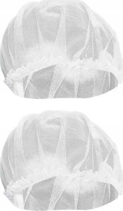 Kapelë gjumi Sleeping Cap, set 2 copë, rrjetë, e bardhë - 1