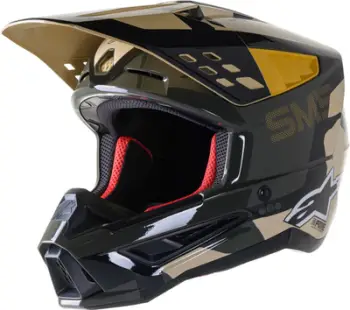 Helmetë motocross Alpinestars S-M5 Rover, termoplastik, madhësia 2XL, bezhë
