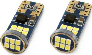 Llamba parking LED AMiO T10 W5W, 12V 24V, e bardhë