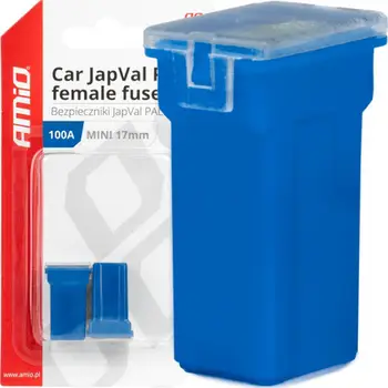 Siguresë makine AMiO Car Fuse Japval Pal Female, 100A, mini 17mm, set 2 copë