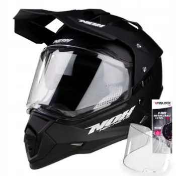 Helmetë motocross Nox N312, polikarbonat, sistem ventilimi, e bardhë