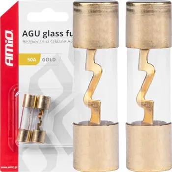 Siguresë qelqi auto AMiO 03486, AGU, 50A, set 2 copë