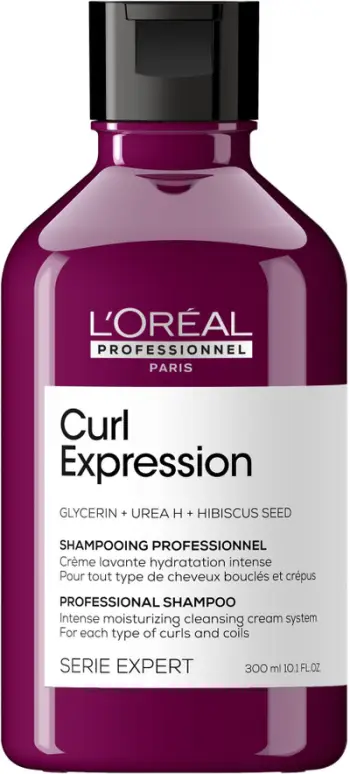 Shampo për flokë kaçurrel L'Oréal Professionnel Serie Expert Curl Expression, hidratuese, 300ml, transparente