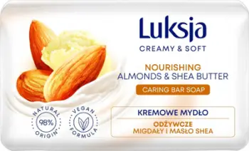 Sapun kremoz Sarantis Luksja Creamy and Soft, bajame dhe gjalpë shea, 90g