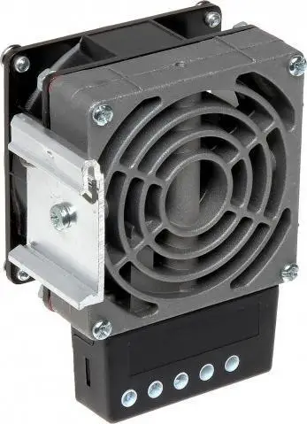 Ngrohës me ventilator Delta HVL-031, 150W, për kabinet elektrik, gri