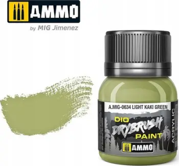 Bojë akrilike Ammo Mig Jimenez a.MIG0634, Light Kaki Green, 40 ml