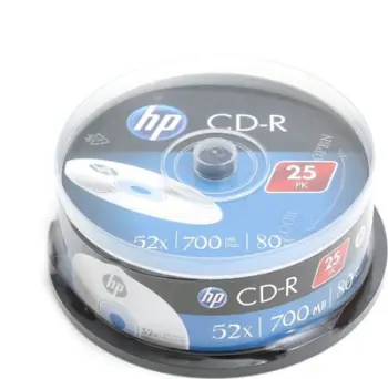 Disk CD R HP, 700MB, 52x, paketim 25 copë