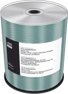 Disk CD-R MediaRange MRPL504, 700MB, 100 copa, i bardhë - 1