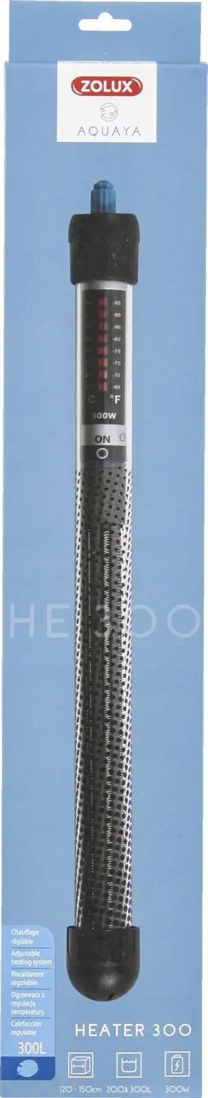 Ngrohës për akuarium Zolux AQUAYA Heater, 300W, për 200-300L, i zi