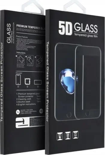 Mbrojtës ekrani 5D Full Glue për Samsung Galaxy A23 5G, xham i temperuar, i zi