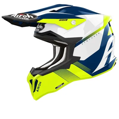 Helmetë offroad Airoh Strycker Blazer, madhësia 2XL, e verdhë - 1