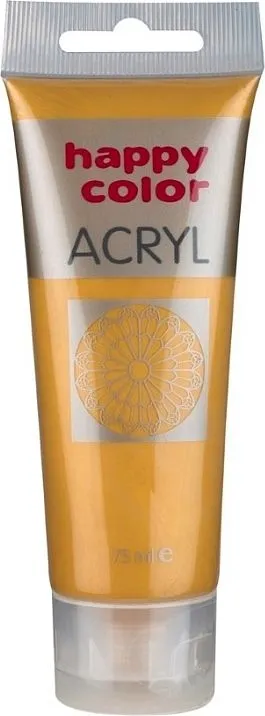 Bojë akrilike Happy Color (7370 0075-11), 75 ml, e artë - 1