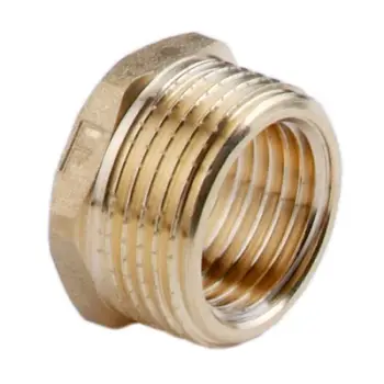 Reduksion bronzi Ferro R02Z, 1/2" në 3/8", i verdhë