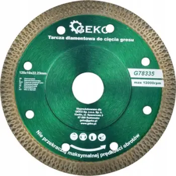 Disk diamanti Graphite Diamond Blade G78335, 125mm, prerje porcelani dhe guri, gri