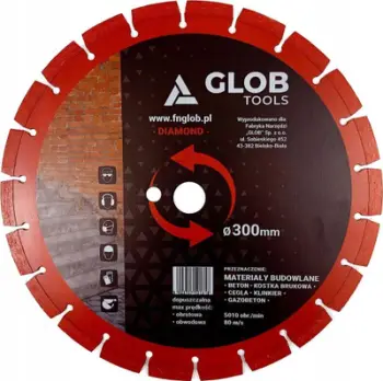 Disk diamanti GLOB TOOLS, 230mm, për materiale ndërtimi