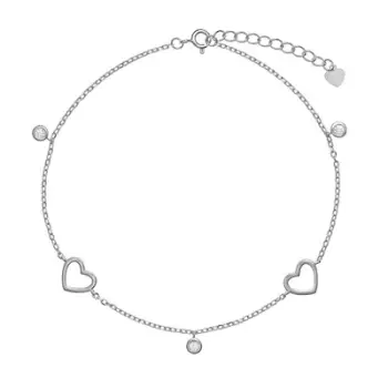 Byzylyk këmbe për femra Again Jewelry AJNH0004, i argjendtë