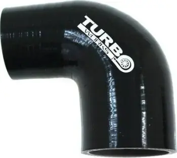 Reduksion silikoni 90° TurboWorks, 76-102mm, i zi
