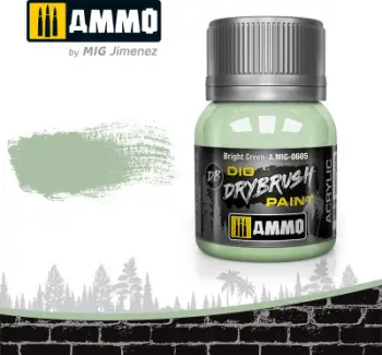 Bojë akrilike Mig Ammo 0605 Dio Drybrush, 40 ml, gjelbër e ndritshme