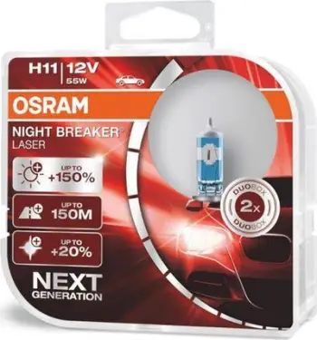 Llambë auto OSRAM NIGHT BREAKER SILVER H11, 12V, 55W, transparente
