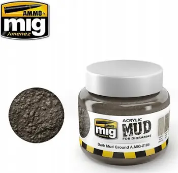 Bojë akrilike modelizmi Ammo by Mig Dark Mud Mig 2104, 250ml, kafe e errët