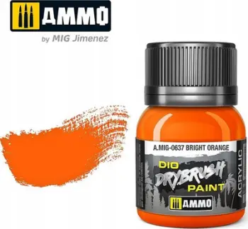 Bojë akrilike modelizmi Ammo 0637 Drybrush, 40ml, portokalli e ndritshme