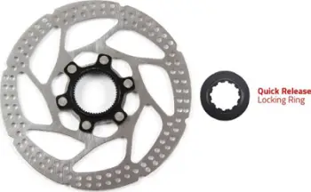 Disk frenimi biçiklete Clarks Centerlock Shimano, 160 mm, argjendtë